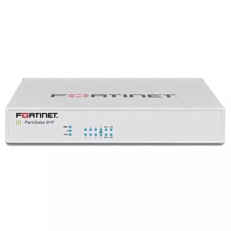 FG-81F 8 x GE RJ45-poorten 2 x RJ45/SFP gedeelde media WAN-poorten 128 GB SSD Compact Design