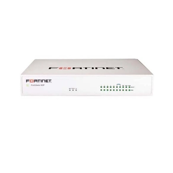 FortiGate FG-60F Firewall License Software met VPN-ondersteuning en 200 Mbps dreigingsbescherming