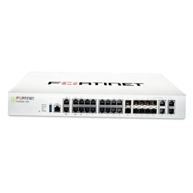 Fortinet FG-100F Firewall VPN-ondersteuning en bescherming op ondernemingsniveau voor kleinere netwerken